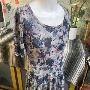 Lula Roe Floral Dress - M